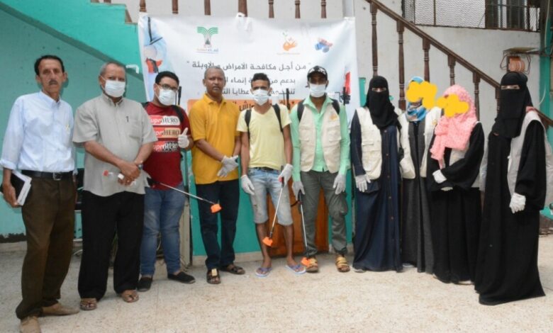 مؤسسة عطايا تبدء حملة رش رذاذي وضبابي لمكافحة الأوبئة في عدن (Translated to English )