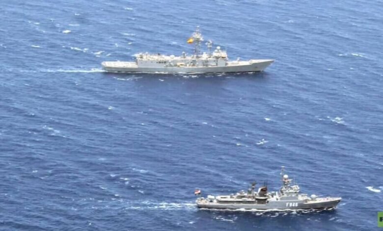 البحرية المصرية والإسبانية تنفذان تدريبا عسكريا في البحر الأحمر
