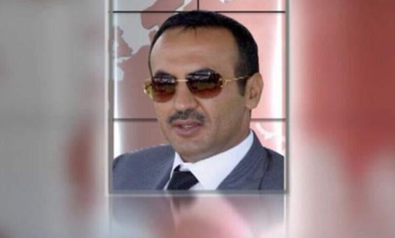 أحمد علي عبدالله صالح يعزي في وفاة الاستاذ حسن اللوزي
