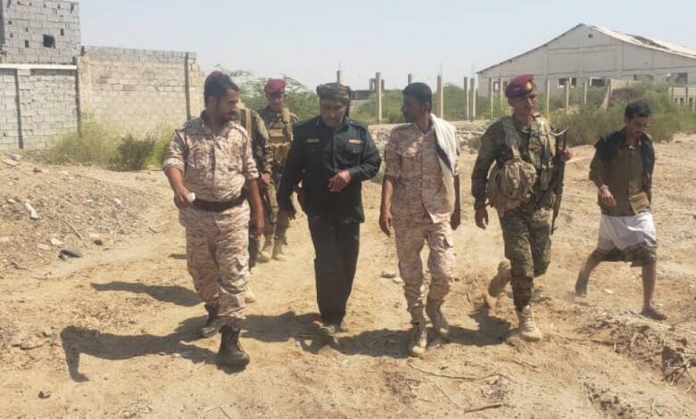 قائد اللواء 11 صاعقة يزور إدارة أمن محافظة أبين