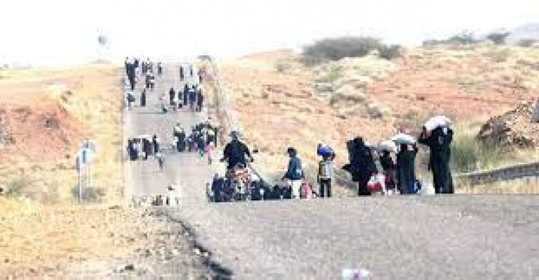 عقب تصعيد الحوثيين نزوح آلاف الأسر من مأرب
