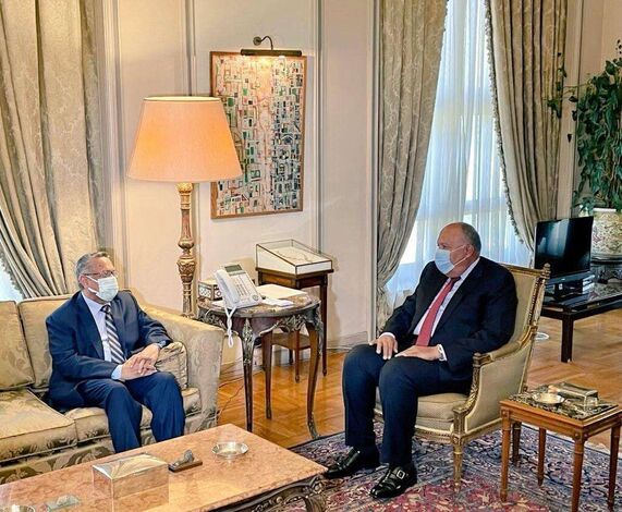 رئيس مجلس الشورى يلتقي وزير الخارجية المصري
