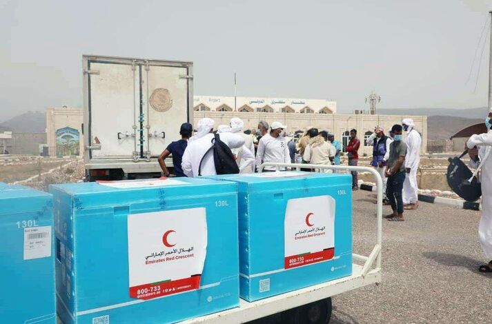 بدعم من الهلال الأحمر الإماراتي تنظيم حملة تطعيم شاملة لجميع سكان جزيرة سقطرى