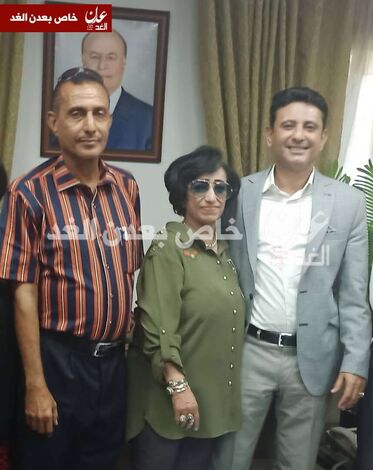 سعادة السفير محمد مارم يستقبل في مكتبه الفنانة القديرة امل كعدل