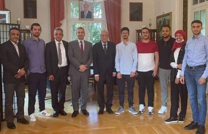 السفير الشعيبي يلتقي رئيس وأعضاء اتحاد طلاب اليمن في ألمانيا