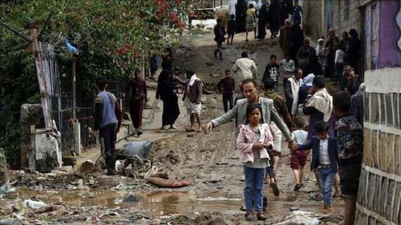 تضرر أكثر من 13 ألف أسرة في اليمن جراء الأمطار خلال شهرين