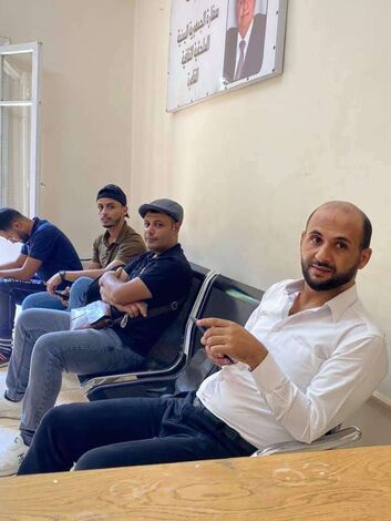 اعتصام للطلاب اليمنيين المبتعثين للدراسة في جمهورية مصر العربية أمام مبنى الملحقية الثقافية بسفارة بلادنا