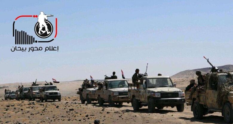 تعزيزات عسكرية كبيرة تصل إلى بيحان ومقتل العشرات من ميليشيا الحوثي وإحراق سبعة أطقم في عين