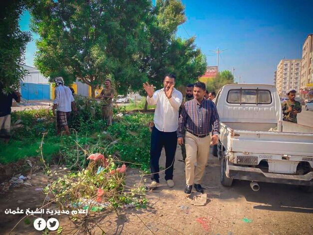 بإشراف مدير عام الشيخ عثمان "معاوية" .. تنفيذ حملة نظافة وتشجير في شوارع الممدارة.