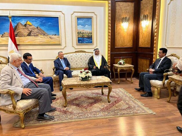 رئيس البرلمان العربي يستقبل رئيس مجلس الشورى اليمني بالقاهرة