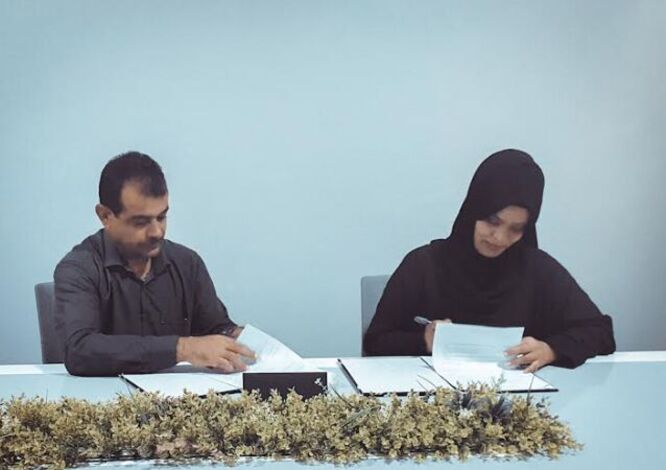 توقيع اتفاقية شراكة بين مؤسسة صناع أمل حضرموت للتنمية ومكتب الصحة والسكان بالضليعة