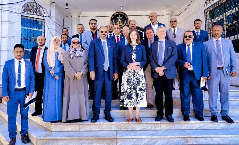بعثة الإتحاد الأوروبي: اكدنا للزبيدي دعمنا الكامل لوحدة اليمن