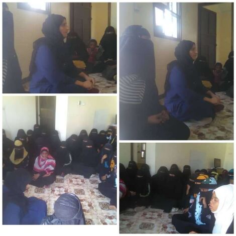 رئيسة جمعية معاً نرتقي تنظم جلسة توعوية مع نساء وفتيات مهمشات بجمعية السلم الصاعد في زنجبار