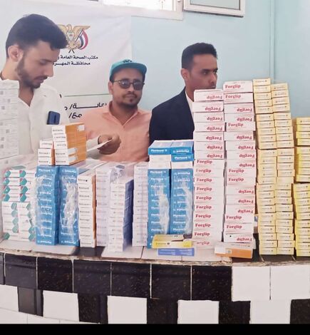 شركة العابد تقيم مخيم طبي لمرضى السكر بمستشفى الغيضة بالمهرة