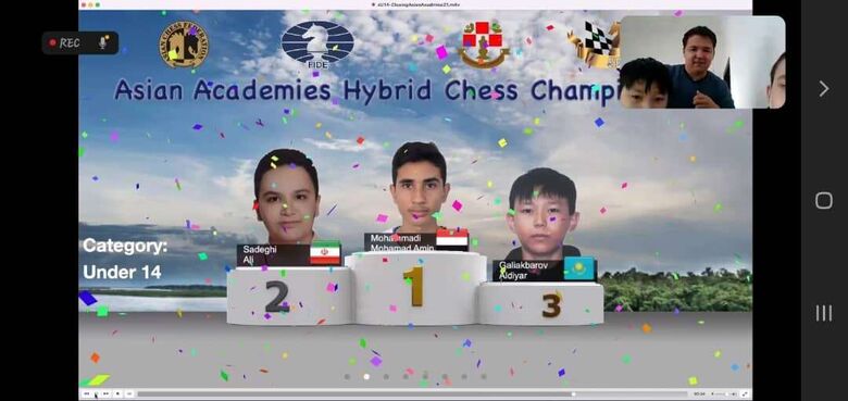 اكاديمية عدن تحقق الميدالية الذهبية والفضية في بطولة آسيا التصنيفية الدولية للأكاديميات للشطرنج الهجين