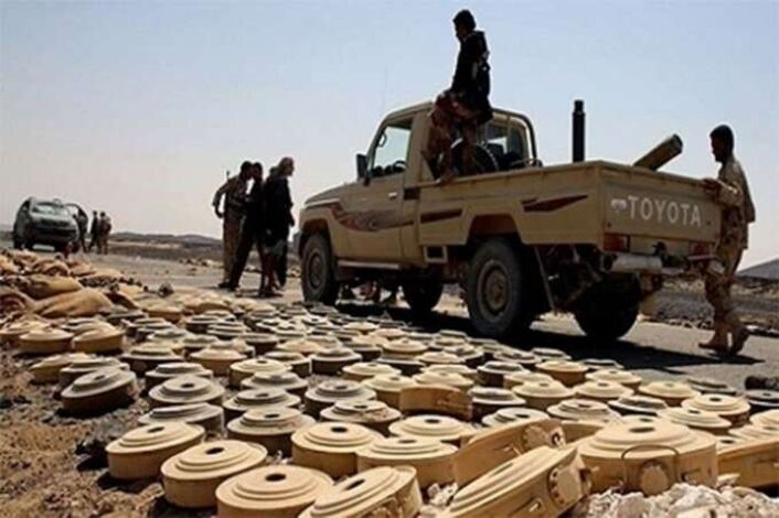 الجيش الوطني يتمكن من نزع 200لغم زرعته ميليشيات الحوثي بعسيلان