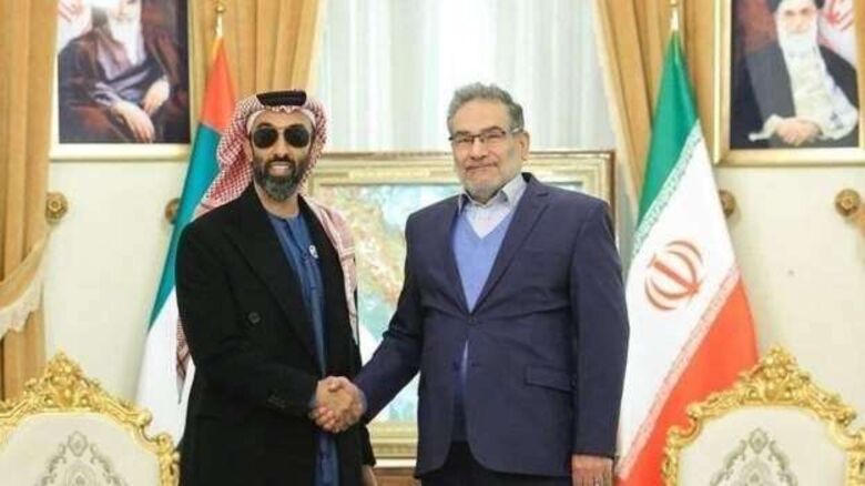 مستشار الأمن القومي الإماراتي طحنون بن زايد يلتقي بنظيره الإيراني في طهران