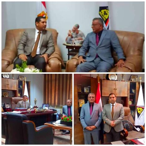 "الحاج" رئيس جهاز محو الأمية يزور الهيئة العامة لتعليم الكبار في جمهورية مصر العربية