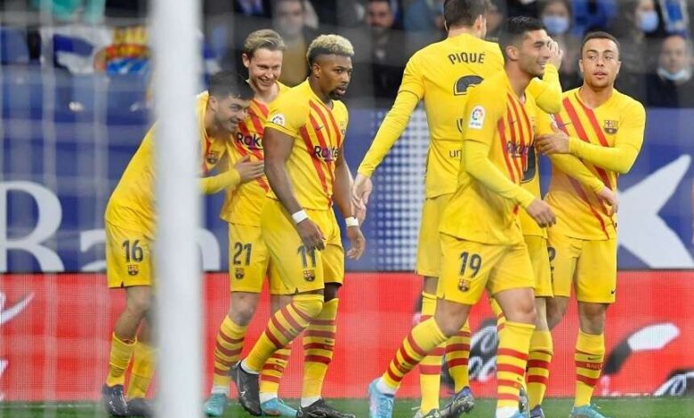 دي يونج ينقذ برشلونة من الهزيمة أمام إسبانيول