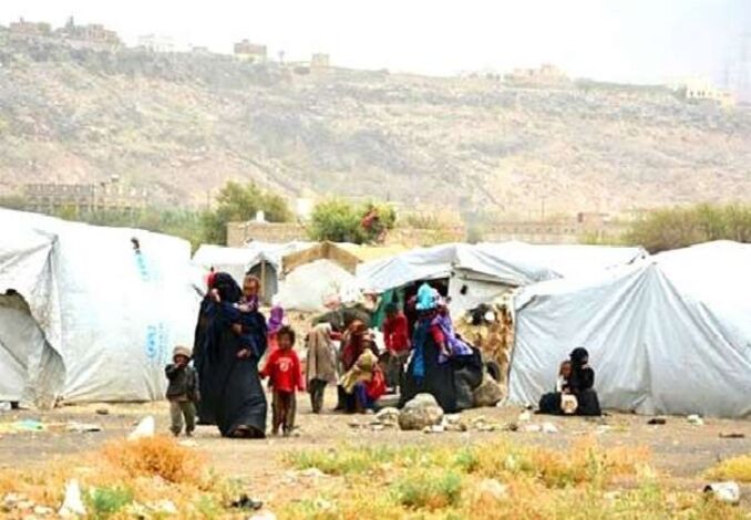 تقرير يوثق نزوح 202 أسرة لمرة واحدة خلال أسبوع في اليمن