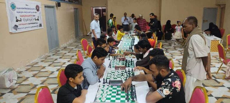 بدء منافسات  البطولة الشطرنجية المفتوحة للناشئين والشباب والفتيات بالمكلا