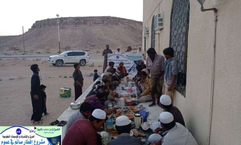 امين عام محلي حات يدشن مشروع إفطار صائم