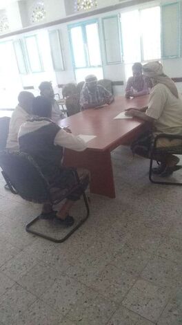 المسؤول الأمني لمنظمة الإنقاذ الدولية وممثلها في محافظة لحج يعقد اجتماعاً بمديرية المضاربة