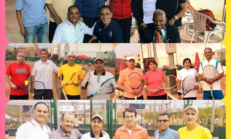 تواصل منافسات البطولة العربية التاسعة لرواد التنس في القاهرة