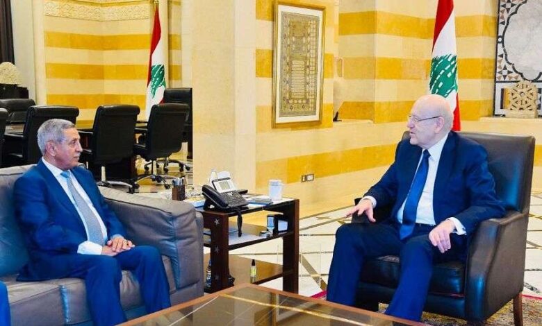 رئيس الوزراء اللبناني يلتقي سفير اليمن