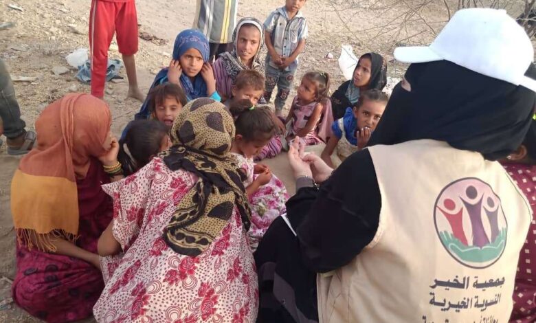 جمعية الخير النسوية بمودية تقوم بنزول ميداني لمنطقة البدو الرحل بضواحي مودية.