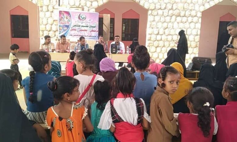 مؤسسة صدى للاغاثة والتنمية تفتتح المخيم الصيفي لطالبات مدرسة الزهراء بجعار