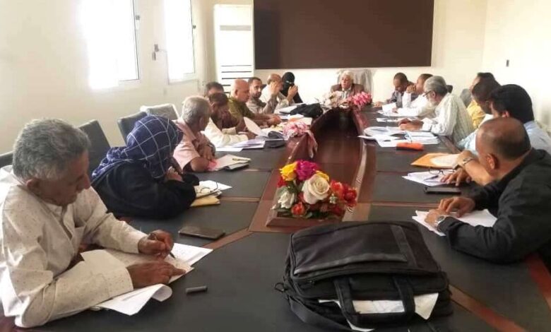 مجلس جامعة لحج يعقد اجتماعاً موسعاً في دورته السادسة لشهر يونيو