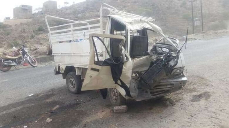 حادث مروري يخلف اكثر من 14 ما بين مصابين ووفيات في عيريم بالقبيطة