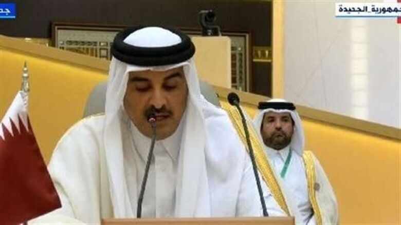 أمير قطر: نتطلع لحل سلمي في اليمن وفقاً المبادرة الخليجية وآلياتها التنفيذية ومخرجات الحوار الوطني اليمني