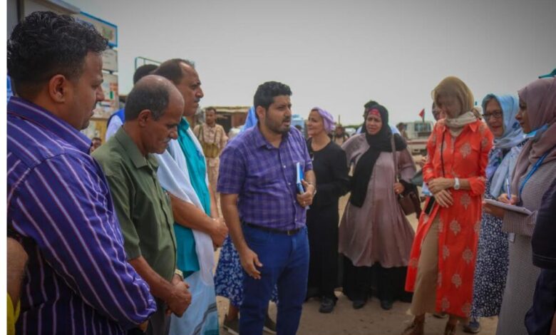 قيادة السلطة المحلية بدار سعد تستقبل وفد رفيع المستوى يتبع منظمة WFP