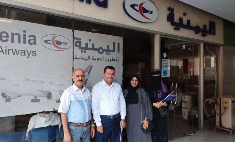 اليافعي في زيارة رسمية لتفعيل بروتكول التعاون بين مؤسسة اليمن لرعاية مرضى السرطان ومكتب الخطوط الجوية اليمنية بالقاهرة