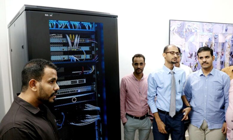 تدشين غرفة المنظومات التقنية في مبنى الإدارة العامة لشركة النفط اليمنية