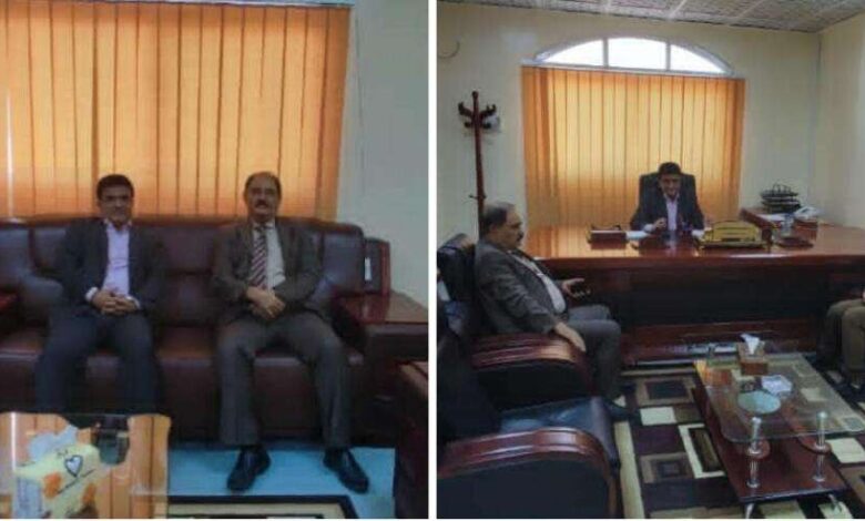 وزير النفط والمعادن يلتقي محافظ محافظة الضالع