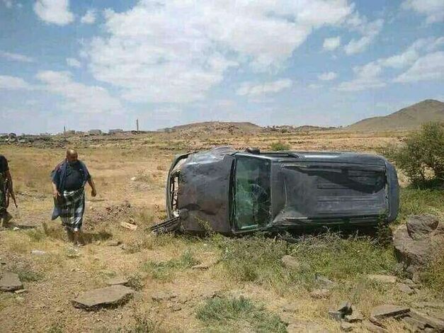 تعرض وزير حوثي لحادث سير مروع