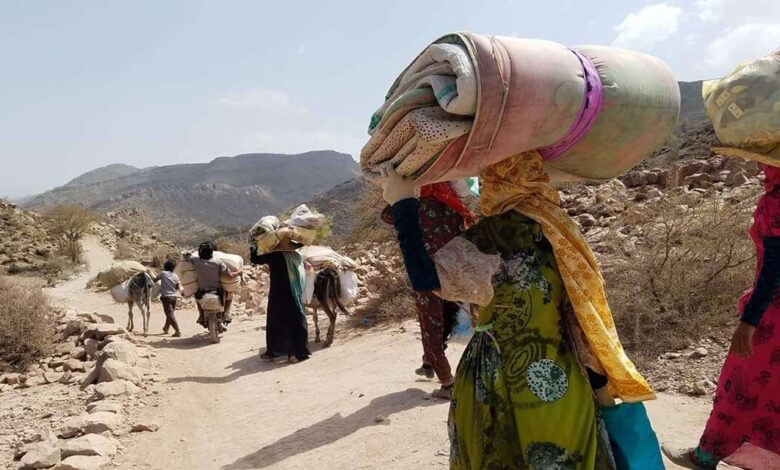 منظمة دولية: النزوح في اليمن انخفض بنسبة 60%