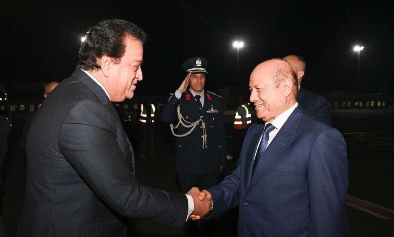 الرئيس العليمي يصل شرم الشيخ المصرية للمشاركة فى قمة المناخ