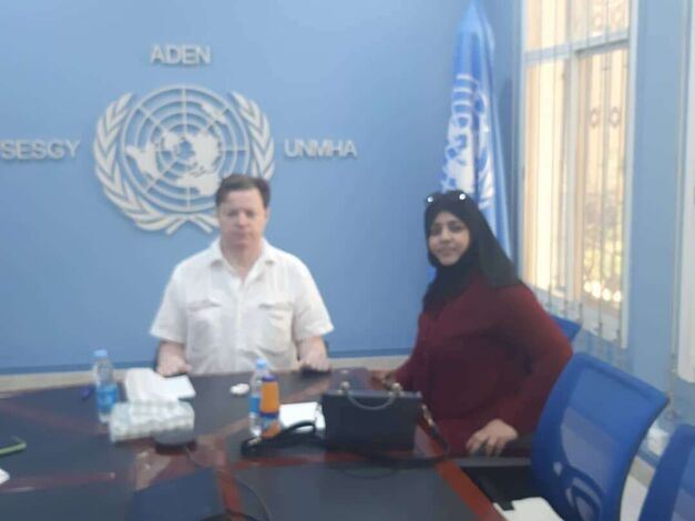 سفيرة الطفولة للاتحاد الدولي للدفاع عن حقوق الطفل باليمن تلتقي بممثل الأمم المتحدة لحقوق الإنسان في اليمن