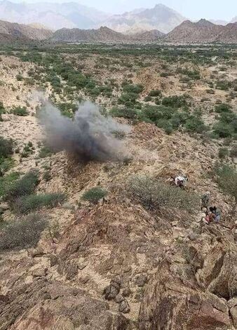 جرحى اثر سقوط قذائف هاون على مواقع قوات سهام الشرق بوادي عومران