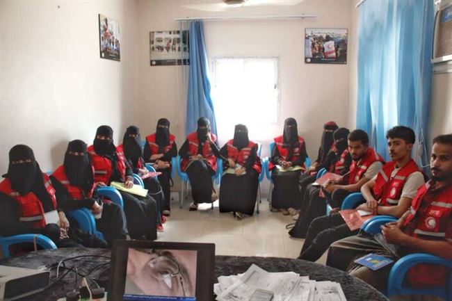 قسم المتطوعين بجمعية الهلال الأحمر اليمني فرع لحج يدشن دورة " إدارة المشاريع ".