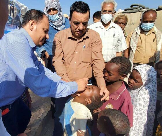 الضالع : تدشين حملة التحصين الاحترازية ضد شلل الاطفال