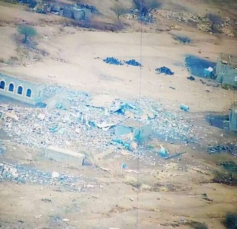 جماعة الحوثي تُفجر منزل مواطن في صرواح بمأرب