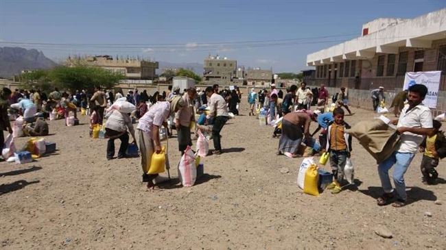 جمعية الفلاح تدشن مشروعها الرمضاني بتوزيع السلال الغذائية على ثلاث محافظات - الضالع  . لحج . عدن .