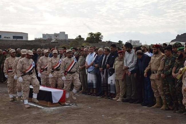 السقاف يشارك في تشييع جثمان اللواء صالح السيد