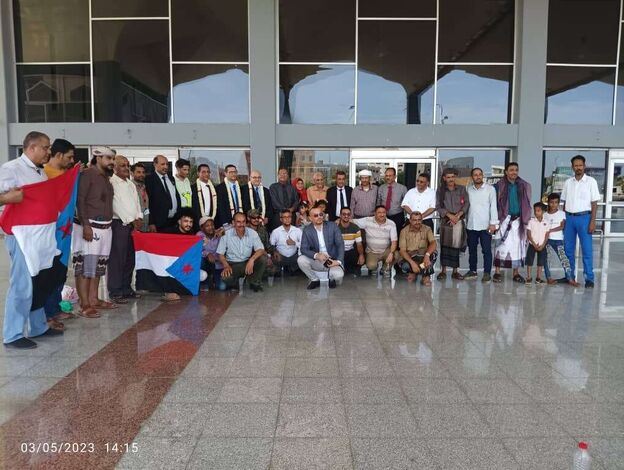 قيادات التجمع الديمقراطي الجنوبي تاج يصلون إلى العاصمة عدن
