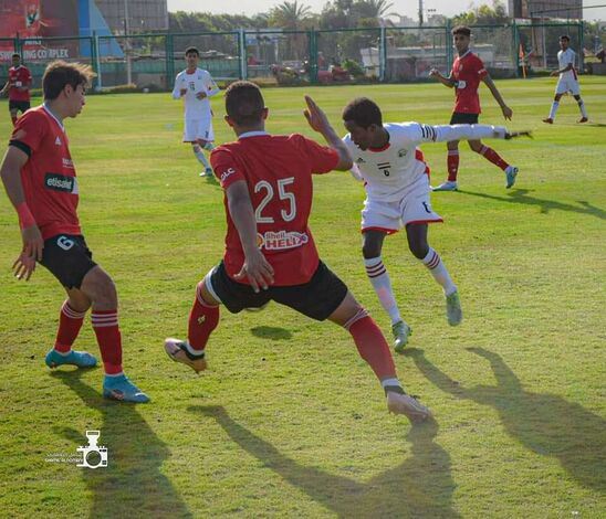 منتخبنا للناشئين والاهلي المصري يتعادلان ايجابا استعدادا لنهائيات كاس آسيا.